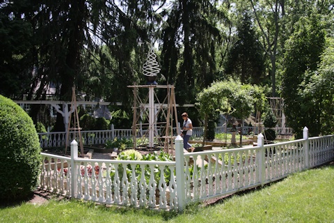 Formally laid out vegetable / herb garden